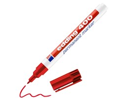 edding 400 Permanentmarker rot, Rundspitze 1 mm