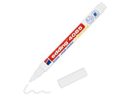 edding 4085 Kreidemarker weiß, Rundspitze 1-2 mm