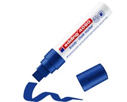 edding 4090 Kreidemarker blau, Keilspitze 4-15 mm