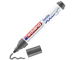 edding 4500 Textilmarker grau, Rundspitze 2-3 mm