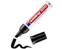 edding 500 Permanentmarker schwarz, Keilspitze 2-7 mm