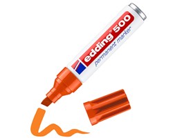 edding 500 Permanentmarker orange, Keilspitze 2-7 mm