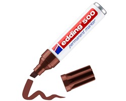 edding 500 Permanentmarker braun, Keilspitze 2-7 mm