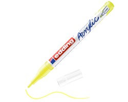 edding 5300 Acrylmarker fein neongelb, Rundspitze 1-2 mm