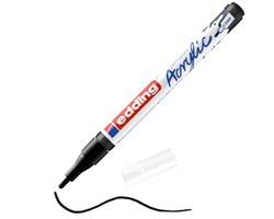 edding 5300 Acrylmarker fein schwarz, Rundspitze 1-2 mm