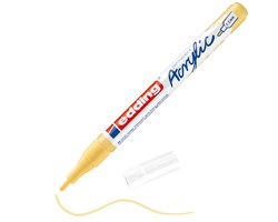 edding 5300 Acrylmarker fein pastellgelb matt, Rundspitze 1-2 mm