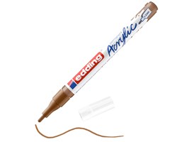 edding 5300 Acrylmarker fein haselnuss, Rundspitze 1-2 mm