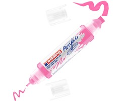 edding 5400 Acryl 3D Double Liner neonpink, Tubenspitze 2-3 mm + 5-10 mm