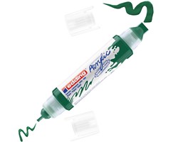 edding 5400 Acryl 3D Double Liner moosgrün, Tubenspitze 2-3 mm + 5-10 mm