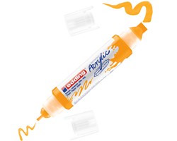 edding 5400 Acryl 3D Double Liner sonnengelb, Tubenspitze 2-3 mm + 5-10 mm