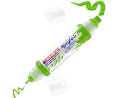 edding 5400 Acryl 3D Double Liner gelbgrün, Tubenspitze 2-3 mm + 5-10 mm