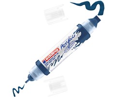 edding 5400 Acryl 3D Double Liner elegant nachtblau, Tubenspitze 2-3 mm + 5-10 mm