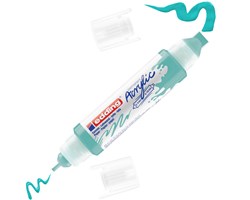 edding 5400 Acryl 3D Double Liner opulent türkis, Tubenspitze 2-3 mm + 5-10 mm