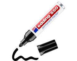 edding 550 Permanentmarker schwarz, Rundspitze 3-4 mm
