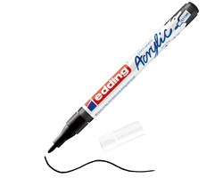 edding 5500 Acrylmarker extra fein tiefschwarz matt, Rundspitze 0,7-1 mm