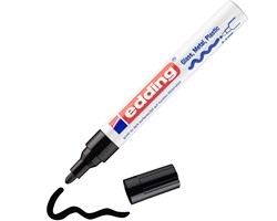 edding 750 creative Glanzlack-Marker schwarz, Rundspitze 2-4 mm