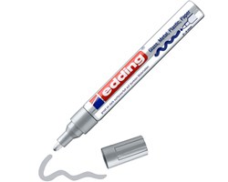 edding 750 creative Glanzlack-Marker silber, Rundspitze 2-4 mm