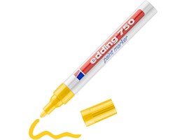 edding 750 Lackmarker gelb, Rundspitze 2-4 mm