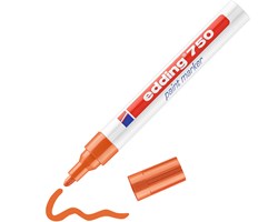 edding 750 Lackmarker orange, Rundspitze 2-4 mm
