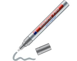 edding 750 Lackmarker silber, Rundspitze 2-4 mm