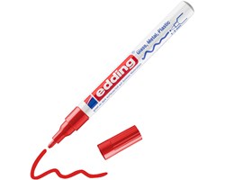 edding 751 creative Glanzlack-Marker rot, Rundspitze 1-2 mm