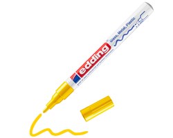 edding 751 creative Glanzlack-Marker gelb, Rundspitze 1-2 mm