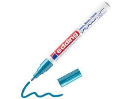 edding 751 creative Glanzlack-Marker hellblau, Rundspitze 1-2 mm