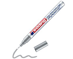 edding 751 creative Glanzlack-Marker silber, Rundspitze 1-2 mm