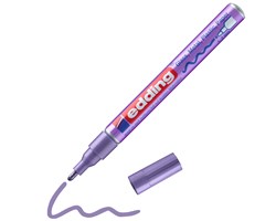 edding 751 creative Glanzlack-Marker violett-metallic, Rundspitze 1-2 mm