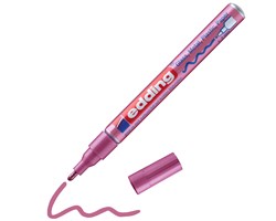 edding 751 creative Glanzlack-Marker pink-metallic, Rundspitze 1-2 mm