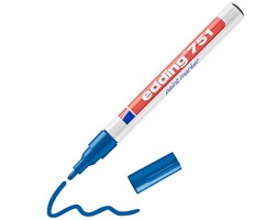 edding 751 Lackmarker blau, Rundspitze 1-2 mm