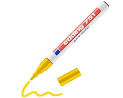 edding 751 Lackmarker gelb, Rundspitze 1-2 mm