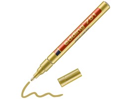 edding 751 Lackmarker gold, Rundspitze 1-2 mm