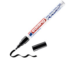 edding 753 Glanzlack-Marker schwarz, Kalligrafie Spitze 1-2,5 mm