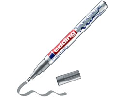 edding 753 Glanzlack-Marker silber, Kalligrafie Spitze 1-2,5 mm