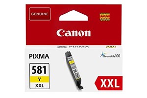 Canon CLI-581XXLY, Tintenpatrone, yellow, extra hohe Füllmenge, 11,7 ml, für ca. 830 Seiten