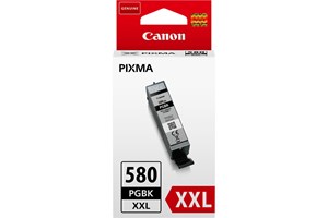 Canon PGI-580XXLPGBK, Tintenpatrone, schwarz, extra hohe Füllmenge, 25,7 ml, für ca. 600 Seiten