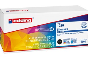 edding Tonerkassette, schwarz, 2500 Seiten, kompatibel zu Brother TN-320BK