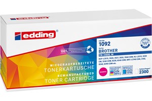 edding Tonerkassette, magenta, für ca. 2300 Seiten, ersetzt Brother TN-248XLM