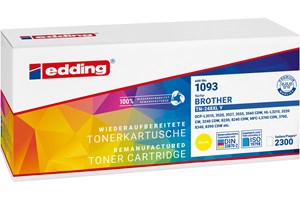 edding Tonerkassette, yellow, für ca. 2300 Seiten, ersetzt Brother TN-248XLY