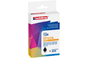 edding Tintenpatrone, schwarz, 9 ml, ersetzt Epson T0711/T0891
