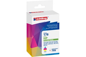 edding Tintenpatrone, 3-farbig, 36 ml, ersetzt HP78A/78D (C6578)