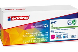 edding Tonerkassette, magenta, 2800 Seiten, kompatibel zu HP CC533A