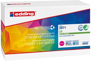 edding Tonerkassette, magenta, 6000 Seiten, kompatibel zu HP CE403A