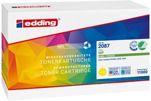 edding Tonerkassette, yellow, 11000 Seiten, kompatibel zu HP CE262A