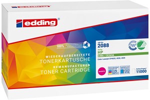 edding Tonerkassette, magenta, 11000 Seiten, kompatibel zu HP CE263A
