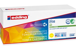 edding Toner, yellow, für ca. 2300 Seiten, ersetzt HP CF402X