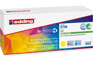 edding Toner, yellow, für ca. 9500 Seiten, ersetzt HP CF362X