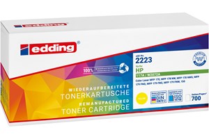 edding Tonerkassette, yellow, für ca. 700 Seiten, ersetzt HP 117A (W2072A)