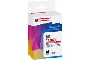 edding Tintenpatronen Doppelpack, schwarz, 2x 20 ml, ersetzt Canon PGI-520BK